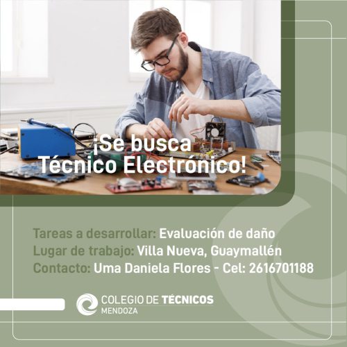 Oferta laboral técnico electrónico